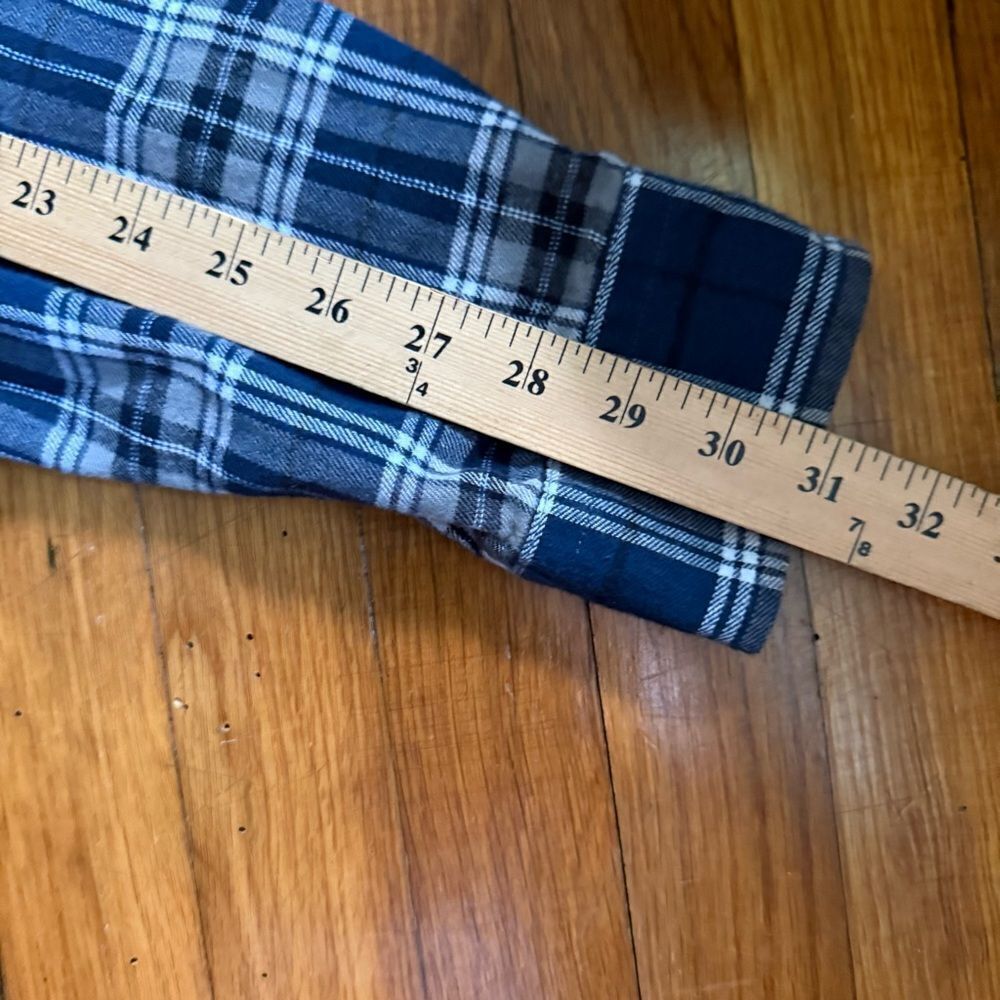 RedHead Men's 2XL Blue Plaid Flannel Shirt 100% Cotton - Picture 6 of 10
